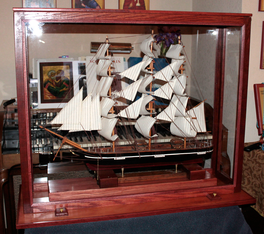Tallship in new display case